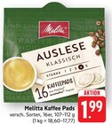 Auslese Klassisch Kaffee Pads im Angebot bei E center in Villingen-Schwenningen Auslese Klassisch Kaffee Pads Angebote von Melitta bei E center Villingen-Schwenningen für 1,99 €