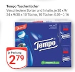 Aktuelles Taschentücher Angebot bei GLOBUS in Braunschweig ab 2,79 €