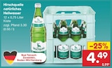 Natürliches Heilwasser im Angebot bei Netto Marken-Discount in Baden-Baden Natürliches Heilwasser Angebote von Hirschquelle bei Netto Marken-Discount Baden-Baden für 4,49 €