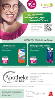 mea - meine apotheke Prospekt der KW 4 "Unsere Januar-Angebote" Aktueller mea - meine apotheke Prospekt "Unsere Januar-Angebote" Seite 1 von 4 Seiten