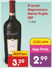 D'amati Negroamaro Merlot Puglia IGP im Angebot bei Netto Marken-Discount in Pulheim D'amati Negroamaro Merlot Puglia IGP Angebote bei Netto Marken-Discount Pulheim für 2,99 €