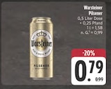 Pilsener Angebote von Warsteiner bei E center Bamberg für 0,79 €