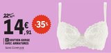 Soutien-gorge avec armatures - Sans Complexe - E.Leclerc à Aubervilliers Soutien-gorge avec armatures - Sans Complexe en promo chez E.Leclerc Aubervilliers à 14,91 €