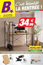 Promos Tablette dans le catalogue "C'est bientôt LA RENTRÉE !" de Bazarland Tablette en promo dans le catalogue Bazarland à la page 1