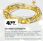 LED-DRAHT-LICHTERKETTE  im aktuellen OBI Prospekt für 4,99 €