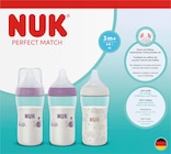 Geschenkset Babyflaschen Perfect Match lila/weiß 3tlg, 260 ml von NUK im aktuellen dm-drogerie markt Prospekt für 19,95 €