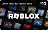 Code de téléchargement Carte Cadeau Roblox 10€ en promo chez Fnac Code de téléchargement Carte Cadeau Roblox 10€ dans le catalogue Fnac