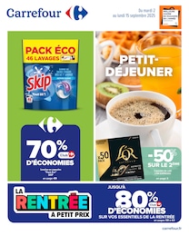 Catalogue Carrefour à Trigance, avec 70 pages Prospectus Carrefour à Trigance: "PETIT-DÉJEUNER", 70} pages, 02/09/2025 - 15/09/2025