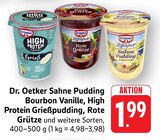 EDEKA - Sahne Pudding Bourbon Vanille, High Protein Grießpudding, Rote Grütze Angebot im Prospekt Sahne Pudding Bourbon Vanille, High Protein Grießpudding, Rote Grütze bei EDEKA im Prospekt "" für 1,99 €