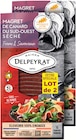Magrets de canard du Sud-Ouest tranchés et séchés - Delpeyrat - Intermarché Super Magrets de canard du Sud-Ouest tranchés et séchés - Delpeyrat à 4,89 € dans le catalogue Intermarché Super