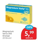 Magnesium Verla 300 Orange von Verla für 5,99 € bei budni im Angebot Magnesium Verla 300 Orange von Verla im aktuellen budni Prospekt