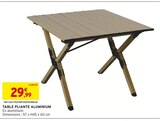 TABLE PLIANTE ALUMINIUM - Intermarché à Ivry-sur-Seine TABLE PLIANTE ALUMINIUM en promo chez Intermarché Ivry-sur-Seine à 29,99 €