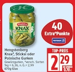 Knax, Sticksi oder Polnische Gurken von Hengstenberg für 2,29 € bei EDEKA im Angebot Knax, Sticksi oder Polnische Gurken von Hengstenberg im aktuellen EDEKA Prospekt