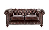 uno Ledersofa im Vintagelook Chesterfield im aktuellen Höffner Prospekt