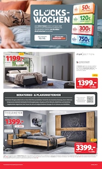 Bett im Segmüller Prospekt "Zum Glück gibt’s Segmüller - Segmüller Select" mit 8 Seiten (Heidelberg)