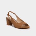 Sandales slingback suédine bouts ouverts marron femme - La Halle Sandales slingback suédine bouts ouverts marron femme à 20,99 € dans le catalogue La Halle