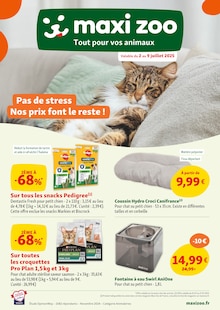 Prospectus Maxi Zoo en cours, "Pas de stress Nos prix font le reste", page 1 sur 12