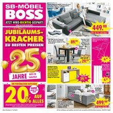 SB Möbel Boss Prospekt für Gräfenthal mit 16 Seiten SB Möbel Boss Prospekt für Gräfenthal: "JETZT WIRD RICHTIG GESPART!", 16 Seiten, 30.08.2025 - 05.09.2025