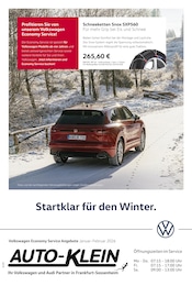 Volkswagen Prospekt für Frankfurt mit 1 Seite Volkswagen Prospekt für Frankfurt: "Startklar für den Winter", 1 Seite, 01.01.2026 - 28.02.2026