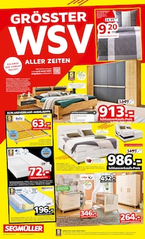 Bettwäsche im Segmüller Prospekt "GRÖSSTER WSV ALLER ZEITEN!" mit 8 Seiten (Augsburg)