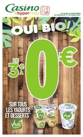Promos Lait De Brebis Bio dans le catalogue "OUI AU BIO !" de Géant Casino à la page 1 Promos Lait De Brebis Bio dans le catalogue "OUI AU BIO !" de Géant Casino à la page 1