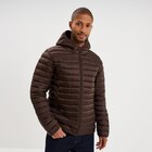 Doudoune légère déperlante à capuche marron foncé homme - La Halle à Boulogne-Billancourt Doudoune légère déperlante à capuche marron foncé homme en promo chez La Halle Boulogne-Billancourt à 14,99 €