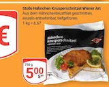 Hähnchen Knusperschnitzel Wiener Art Angebote von Stolle bei GLOBUS Erlangen für 5,00 €