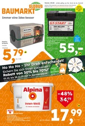 Aktueller Globus-Baumarkt Baumärkte Prospekt in Waghäusel und Umgebung, "Immer eine Idee besser" mit 17 Seiten, 30.11.2025 - 06.12.2025