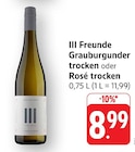 Grauburgunder trocken bei EDEKA im Trebur Prospekt für 8,99 €