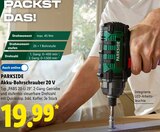 Akku-Bohrschrauber Angebote von PARKSIDE bei Lidl Halle für 19,99 €