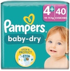 Couches - PAMPERS BABY DRY en promo chez Supermarchés Match Dunkerque à 12,69 €