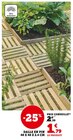Dalle en pin 40 x 40 x 2.4 cm - Hyper U à Caen Dalle en pin 40 x 40 x 2.4 cm en promo chez Hyper U Caen à 1,79 €