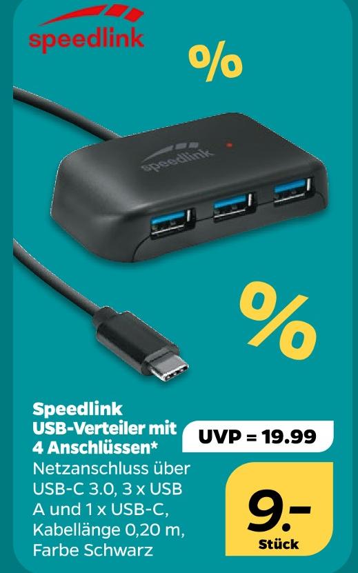 USB-Verteiler mit 4 Anschlüssen