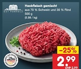 Hackfleisch gemischt im Angebot bei Netto Marken-Discount in Leipzig Hackfleisch gemischt Angebote von GUT PONHOLZ bei Netto Marken-Discount Leipzig für 2,99 €