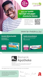 mea - meine apotheke Prospekt für Krefeld mit 4 Seiten mea - meine apotheke Prospekt für Krefeld: "Unsere Juni-Angebote", 4 Seiten, 01.06.2026 - 30.06.2026