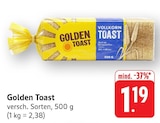 Vollkorn Toast Angebote von Golden Toast bei EDEKA Heidelberg für 1,19 €