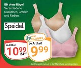 BH ohne Bügel im Angebot bei GLOBUS in Krefeld BH ohne Bügel Angebote von Speidel bei GLOBUS Krefeld für 9,99 €