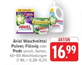 Waschmittel Pulver Angebote von Ariel bei E center Sindelfingen für 16,99 €
