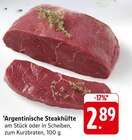 Aktuelles Argentinische Steakhüfte Angebot bei E center in Darmstadt ab 2,89 €