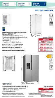 Kühlschrank im aktuellen METRO Prospekt (Dinslaken) Kühlschrank im METRO Prospekt "Wochenangebote Getränke&Snacks" mit 51 Seiten (Dinslaken)