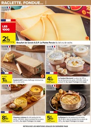Prix et réduction Beaufort dans le prospectus Carrefour en cours Offre Beaufort dans le catalogue Carrefour du moment à la page 28