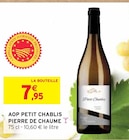 AOP Petit Chablis - Pierre de Chaume en promo chez Intermarché Sedan à 7,95 €