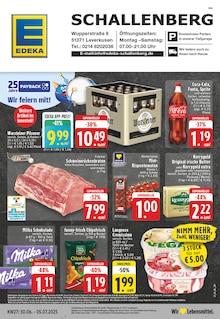 EDEKA Prospekt der Woche "Aktuelle Angebote" Seite 1, 30.06.2025 bis 05.07.2025 für Leverkusen Aktueller EDEKA Prospekt "Aktuelle Angebote" Seite 1 von 24 Seiten für Leverkusen