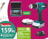 Perceuse visseuse à percussion 18 V - Makita en promo chez Mr. Bricolage Argenteuil à 159,90 €