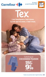 Promos Pyjama Femme dans le catalogue "Tex" de Carrefour Pyjama Femme en promo dans le catalogue Carrefour à la page 1