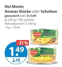 Ananas Stücke gezuckert von Del Monte im aktuellen V-Markt Prospekt