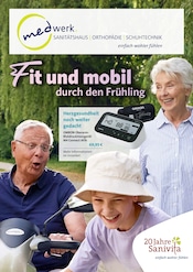 Blutdruckmessgerät im Gesundheitszentrum medwerk GmbH Prospekt in Ratingen Aktueller Gesundheitszentrum medwerk GmbH Prospekt mit Blutdruckmessgerät, "Fit und mobil durch den Frühling", Seite 1