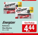 Energizer Batterien Max Alkaline bei famila Nordost im Prospekt "" für 4,44 €