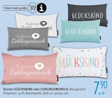 Kissen GLÜCKSKIND oder LIEBLINGSMENSCH Angebote bei Trends Duisburg für 7,90 €