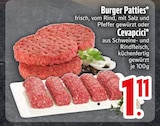 Burger Patties oder Cevapcici von  im aktuellen EDEKA Prospekt für 1,11 €